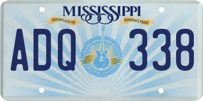 MS license plate ADQ338