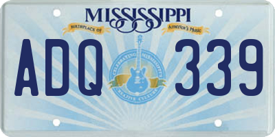 MS license plate ADQ339