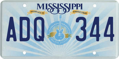 MS license plate ADQ344