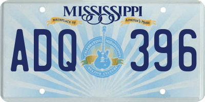 MS license plate ADQ396