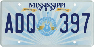 MS license plate ADQ397