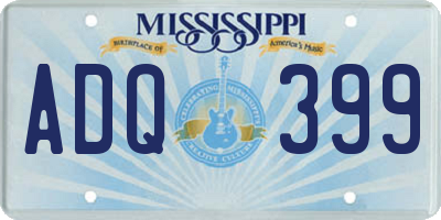 MS license plate ADQ399
