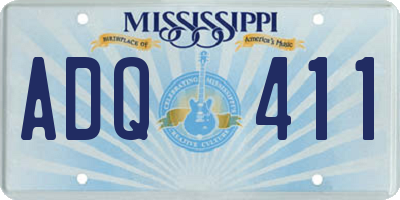 MS license plate ADQ411