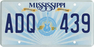 MS license plate ADQ439
