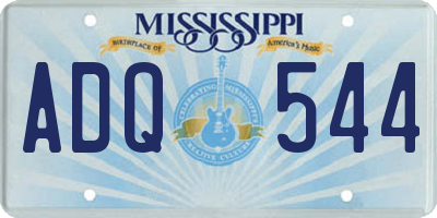 MS license plate ADQ544
