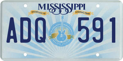 MS license plate ADQ591