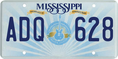 MS license plate ADQ628