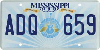 MS license plate ADQ659