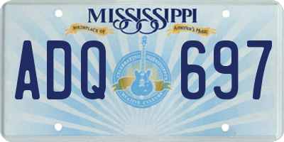MS license plate ADQ697