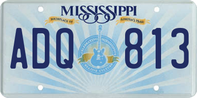 MS license plate ADQ813