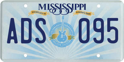 MS license plate ADS095