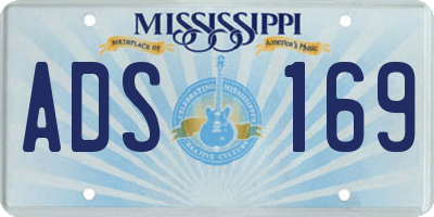 MS license plate ADS169