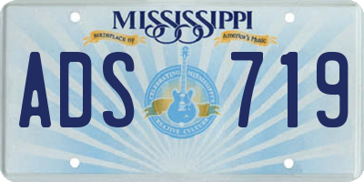 MS license plate ADS719