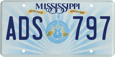 MS license plate ADS797