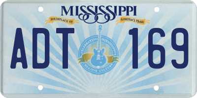 MS license plate ADT169