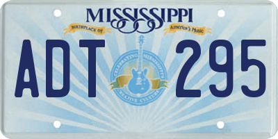 MS license plate ADT295