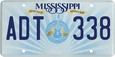 MS license plate ADT338