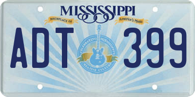 MS license plate ADT399