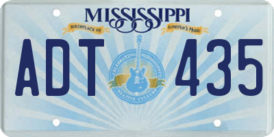 MS license plate ADT435