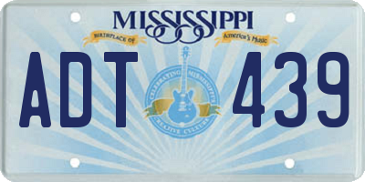 MS license plate ADT439