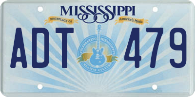 MS license plate ADT479