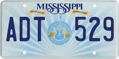 MS license plate ADT529