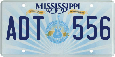 MS license plate ADT556