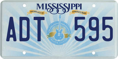 MS license plate ADT595