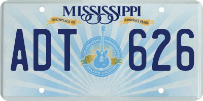 MS license plate ADT626