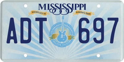 MS license plate ADT697