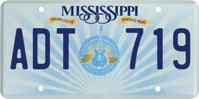 MS license plate ADT719