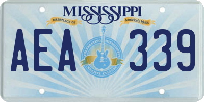 MS license plate AEA339
