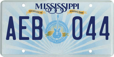 MS license plate AEB044