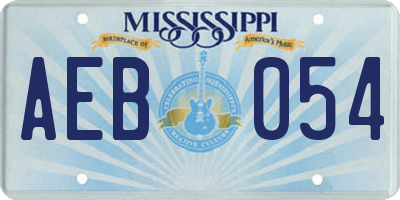 MS license plate AEB054