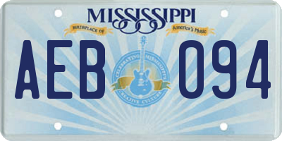 MS license plate AEB094