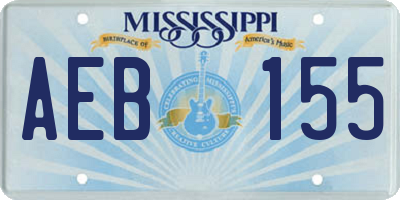 MS license plate AEB155