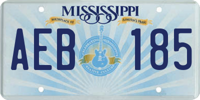 MS license plate AEB185
