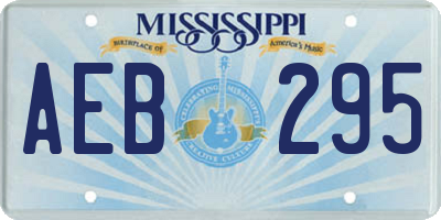 MS license plate AEB295