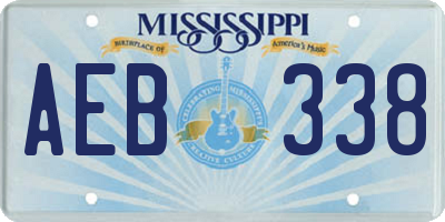 MS license plate AEB338