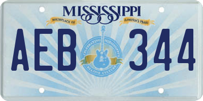 MS license plate AEB344