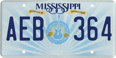 MS license plate AEB364