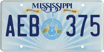 MS license plate AEB375
