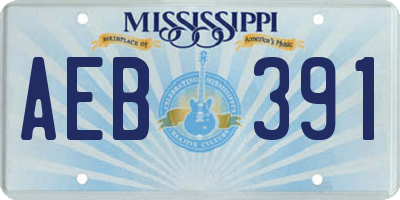 MS license plate AEB391