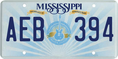 MS license plate AEB394