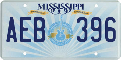 MS license plate AEB396