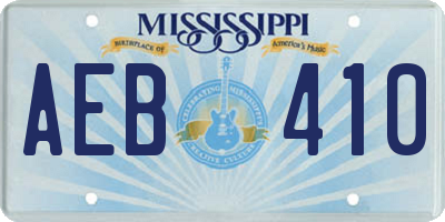 MS license plate AEB410