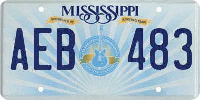 MS license plate AEB483