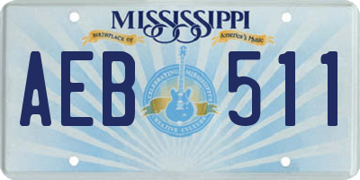 MS license plate AEB511
