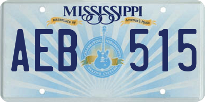 MS license plate AEB515