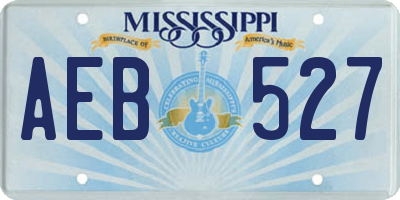 MS license plate AEB527